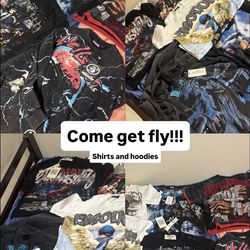 VVS Shirts and designer hoodies