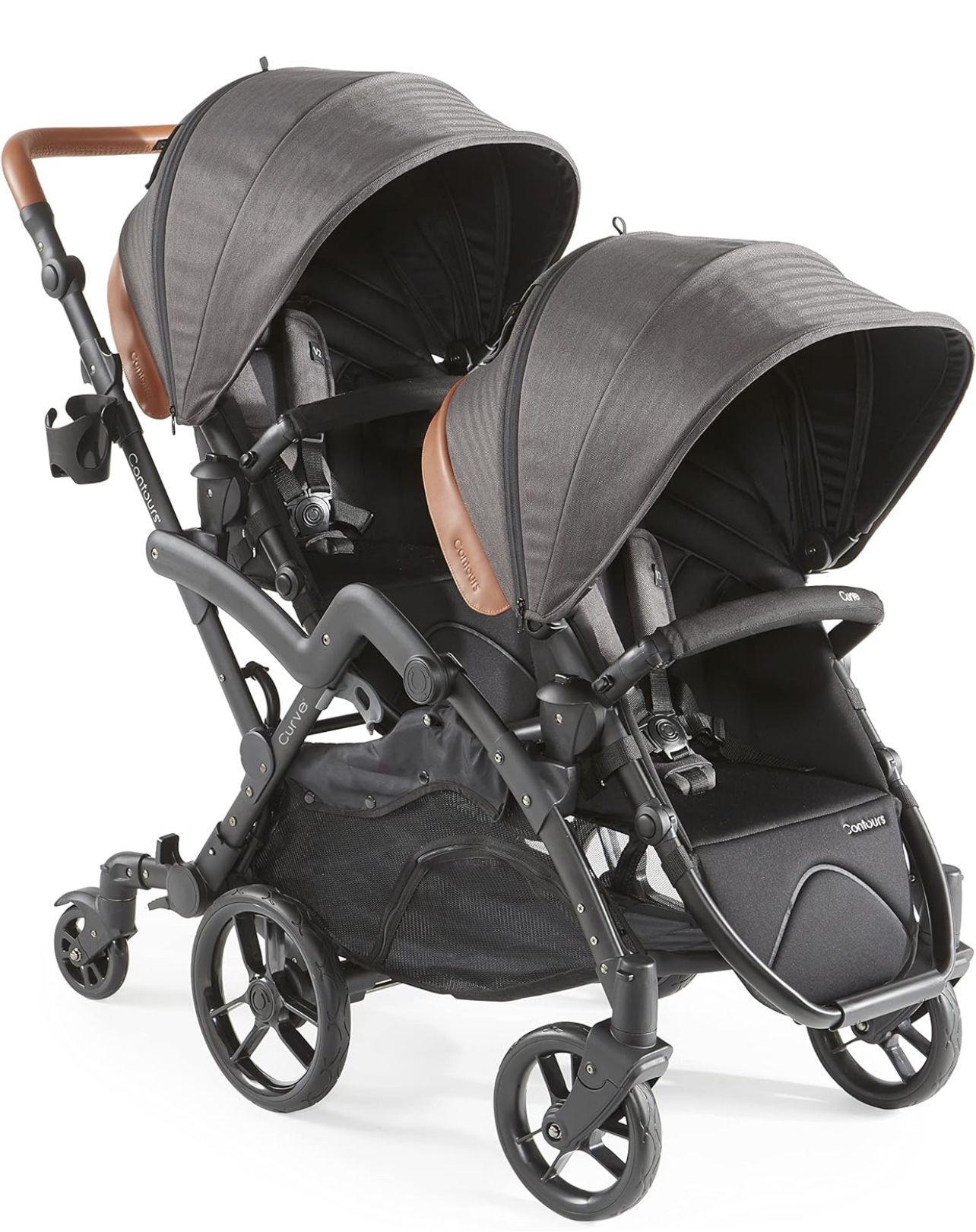 Contours Curve V2 Convertible Tandem Double Baby Stroller