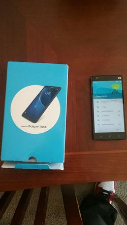 At@t galaxy tab E and ZTE MAX
