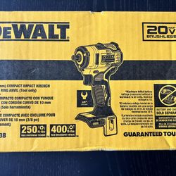 Dewalt 20v Brushless Compact 3/8 Impact Wrench