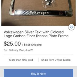 Volkswagen License Plate Cover
