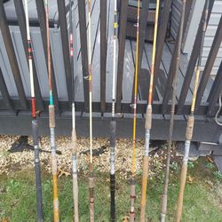 old fishing poles