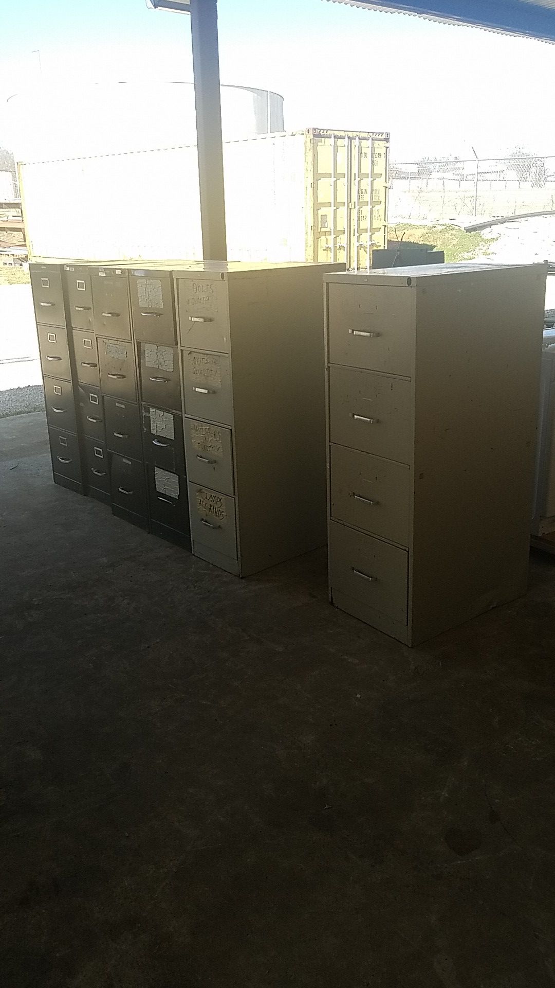 6 filing cabinets $50 takes all