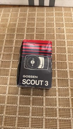 Vintage Gossen Scout 3 Light Meter w/ Box Working Photometer