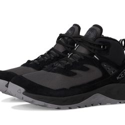 Keen Men’s Black Grey Mid Top Hiking Shoes Size 10.5