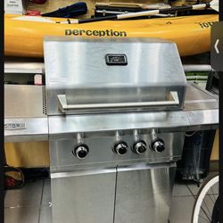 Victory 3-burner Propane Gas Grill With Infrared Side Burner- Barbecue New