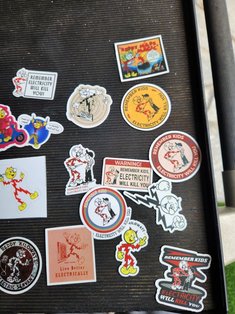 Reddy Kilowatt Stickers