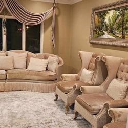 Elegant  Two Piece Sectional Sofa Set 