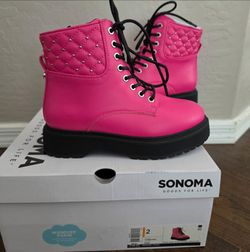 New girl pink boots size 2y