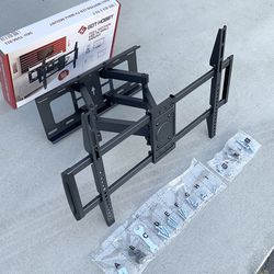 (New) $45 Large Swivel 37-75” TV Wall Mount Bracket, VESA 600x400mm, Max Weight 110 LBS