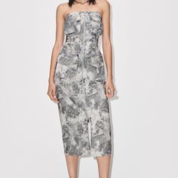Strapless Midi Dress