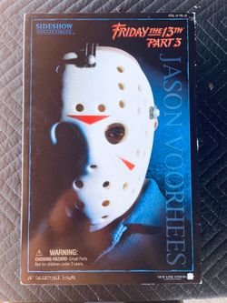 Friday the 13th Part 3 Jason Voorhees 12” Sideshow Collectibles Figure w/ Box