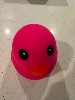 Pink Squeezy Rubber Duck – New