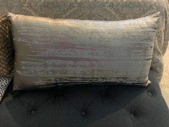 24” Metallic Pillow