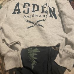 Abercrombie Aspen Baseball Hoodie Medium 