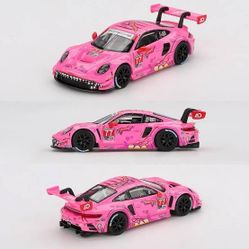 Mini GT 1:64 Porsche 911 GT3 R #77 AO Racing 2024 IMSA Road America #1052
