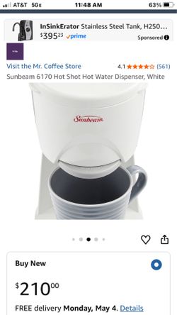 Sunbeam 6170 Hot Shot Hot Water Dispenser