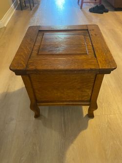 Antique Oak Wood Potty Chair