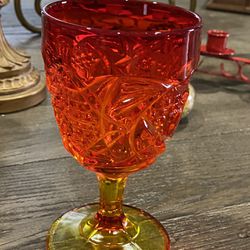 antique red glass