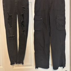 Ladies American Eagle Jeans And Cargo Pants 