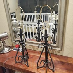 2 Heavy Iron  Table Lightsnice Quality 