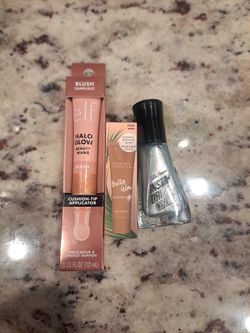 New, Elf, Sally Hansen, Physicians Formula, Halo Glow, Chrome, Makeup, Cosmetics, Nail Polish, Liquid Bronzer
