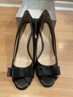 Used Women’s Size 9 Black Jessica Simpson Wedges 