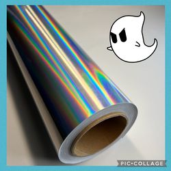 Holographic Silver Car Vinyl Wrap Roll