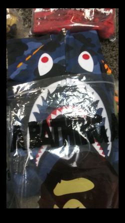 Bape blue camo size XL new