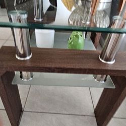 Glass Coffee And Glass Side Table