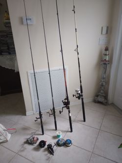 Fishing poles rods reels South Bend Condor XTC 200 Mitchell Orca Penn Pflueger