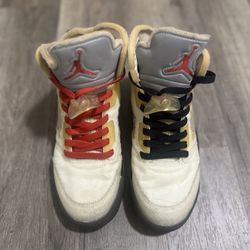 Nike Off White Jordan 5 “Sail”