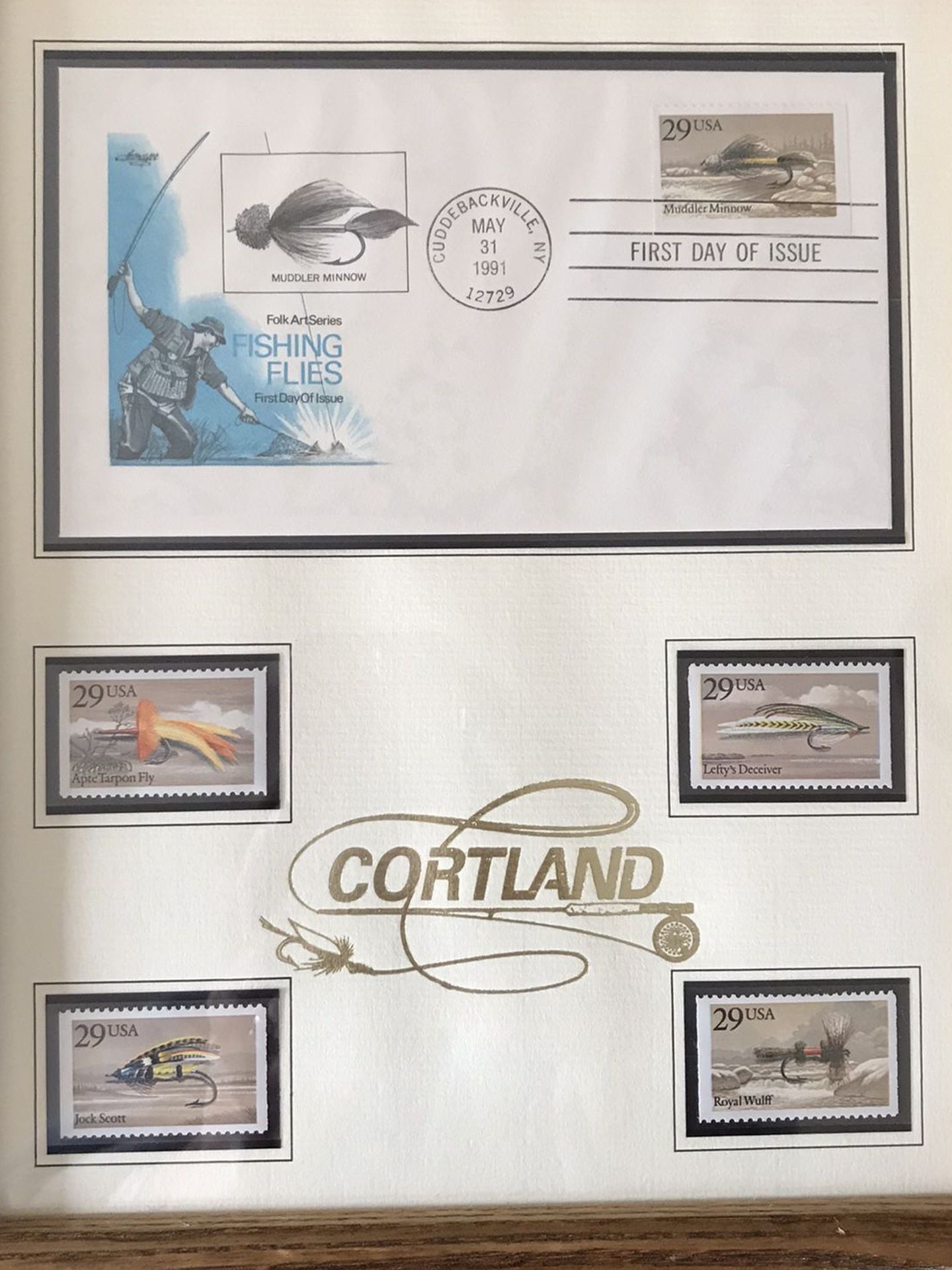 Cortland Fly fishing Stamps 1991
