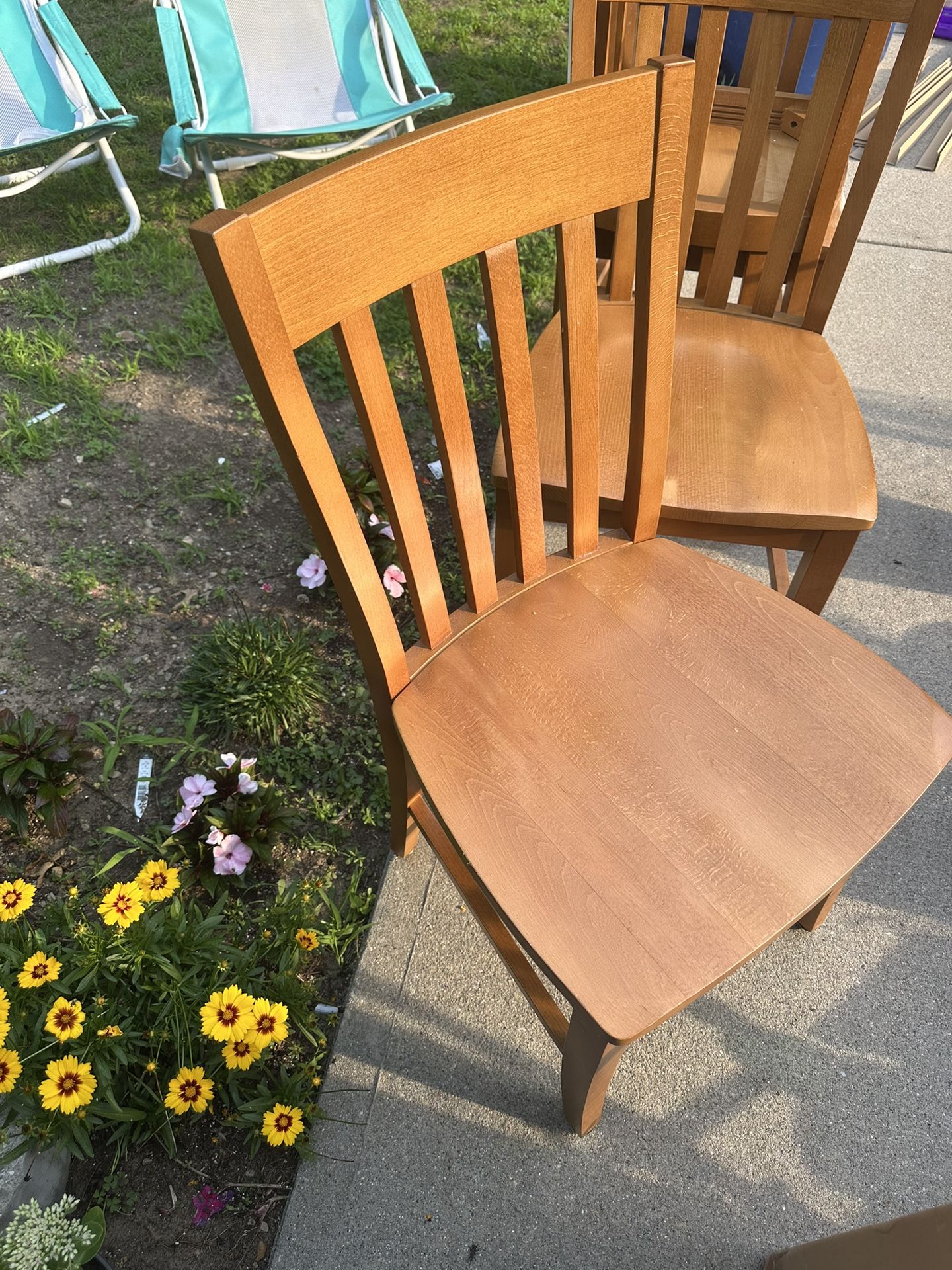 Wood Chair 🪑 $50 Each