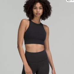 [Brand new w/tags] Lululemon Energy Tough High-Neck Sports Bra - Black - Size 6