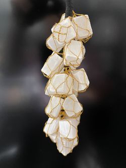 Selenite Hanging- Evil Eye Protection -Curse Protection - Protection Amulet For Home - Wall, Door and Car Hanging