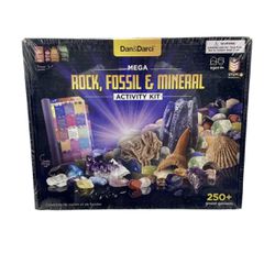 Dan & Darci Mega Rock, Fossil, & Mineral Activity Kit - Rock Collection For Kids