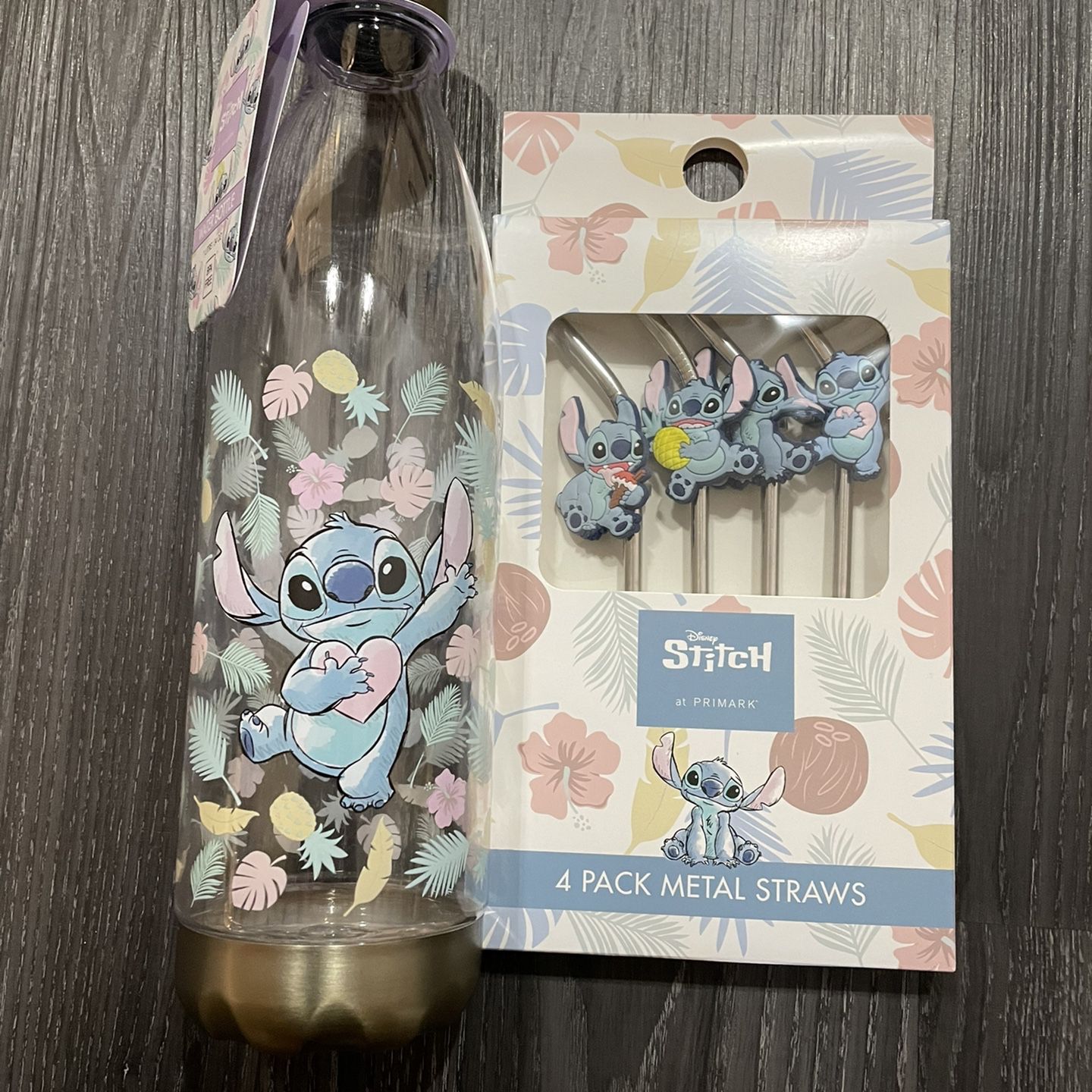Disney Primark Stitch 4 Pack Straws