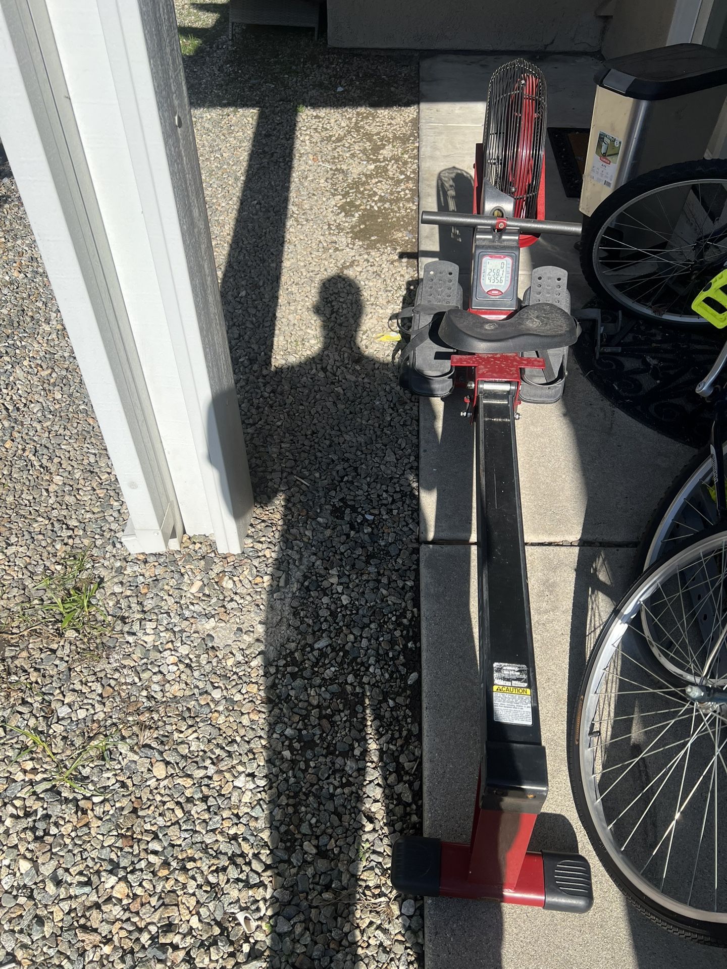 Rower And Small Weight Set For Sale