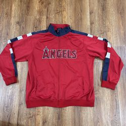 Vintage Stitches Athletic Gear By Genuine Merchandise MLB Anaheim Angels Now Los Angeles Varsity Jacket 2XL