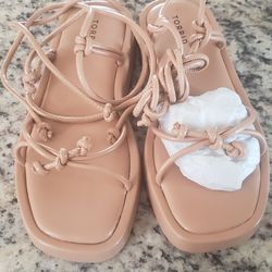 Lace Tan Sandals