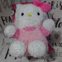 HELLOW KITTY 3Pc Travel Set Hot Pink Blanket, Pillow, Plush Buddy Limited