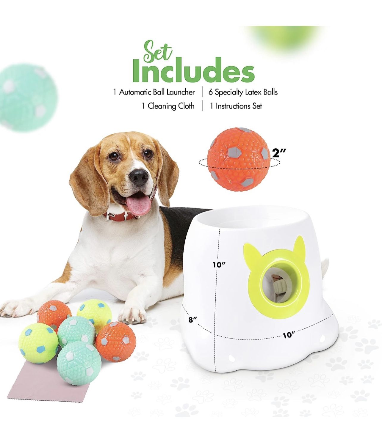 Automatic Dog Ball Launcher Dog Fetch Machine for Small to Medium