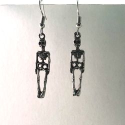 Silver Skeleton Earrings