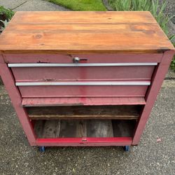 Upcycled tool bench/cart