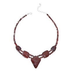 $145 Mine Finds by Jay King sterling silver beaded 861762 New $145 Mine Finds by Jay King sterling silver beaded multicolored crazy lace quartzite sto