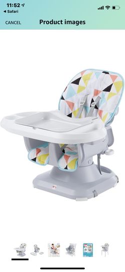 Fisher-Price SpaceSaver High Chair, Multicolor