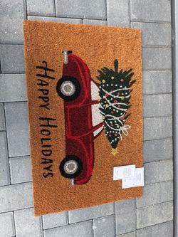 H&M Christmas door mat
