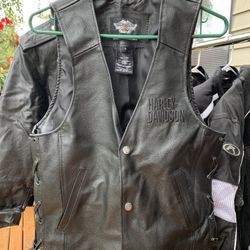 Harley Davidson Vest, Black , SZ- Small 