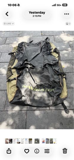 Navigator rooftop cargo storage bag – large capacity